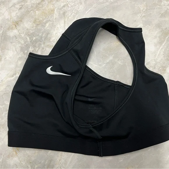 Nike Black Racerback Sports Bra for Active Comfort - Picture 3 of 3